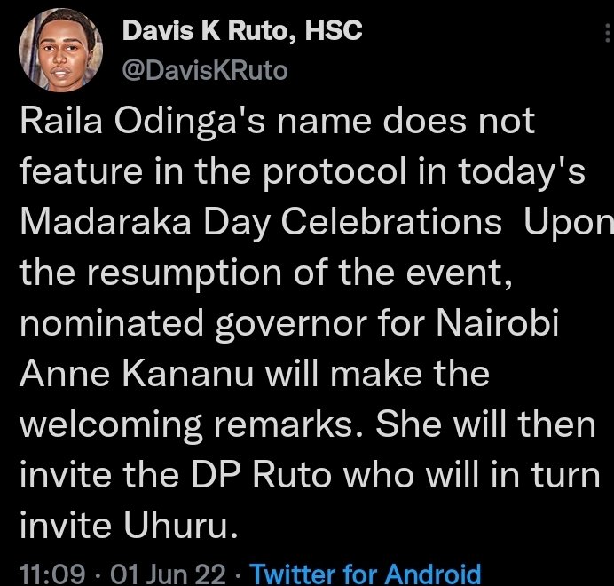 @OleItumbi FUTA uyu kazi,@SenatorRuto