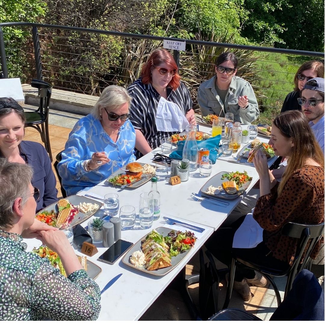 SOLEScotland's tweet photo. The SOLE team enjoying a well deserved break and some delicious food at Cafe Filly in Cockenzie House and Gardens. Enjoying the very best of living locally.
#SOLEScot #CockenzieHouseAndGardens #EastLothian #Jubilee #UKCommunityRenewalFund https://t.co/QbcDOICKNG