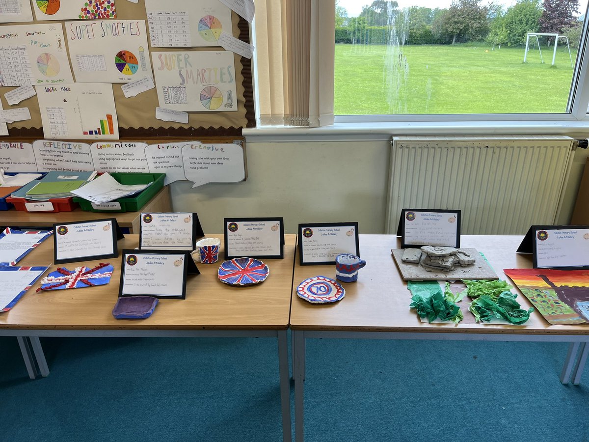 siobhan2906's tweet photo. I had such an amazing time at our Colliston P.S. Jubilee Garden Party today. The sun shone and it was just lovely to have families, staff and children all being together and having fun. The pupils created a brilliant gallery of their Jubilee work too #proudht https://t.co/wG8RUqTO7p