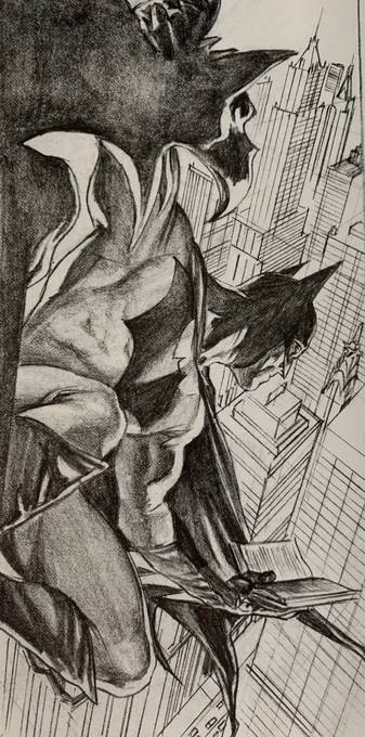 #wednesdaythought #batman #sketch #art #comic #artist @SalAbbinanti 