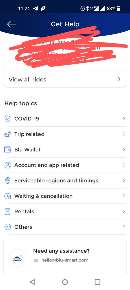 Parulbhatnagar1's tweet photo. @BluSmartIndia do you know the meaning of #Help? please check your App and see how a person can connect to you if he/she is in a hurry or an emergency. 
Maybe you are doing better than #ola #uber but if you will not fix your #helpdesk #CustomerService  you will become the same. https://t.co/CyliZElDIo