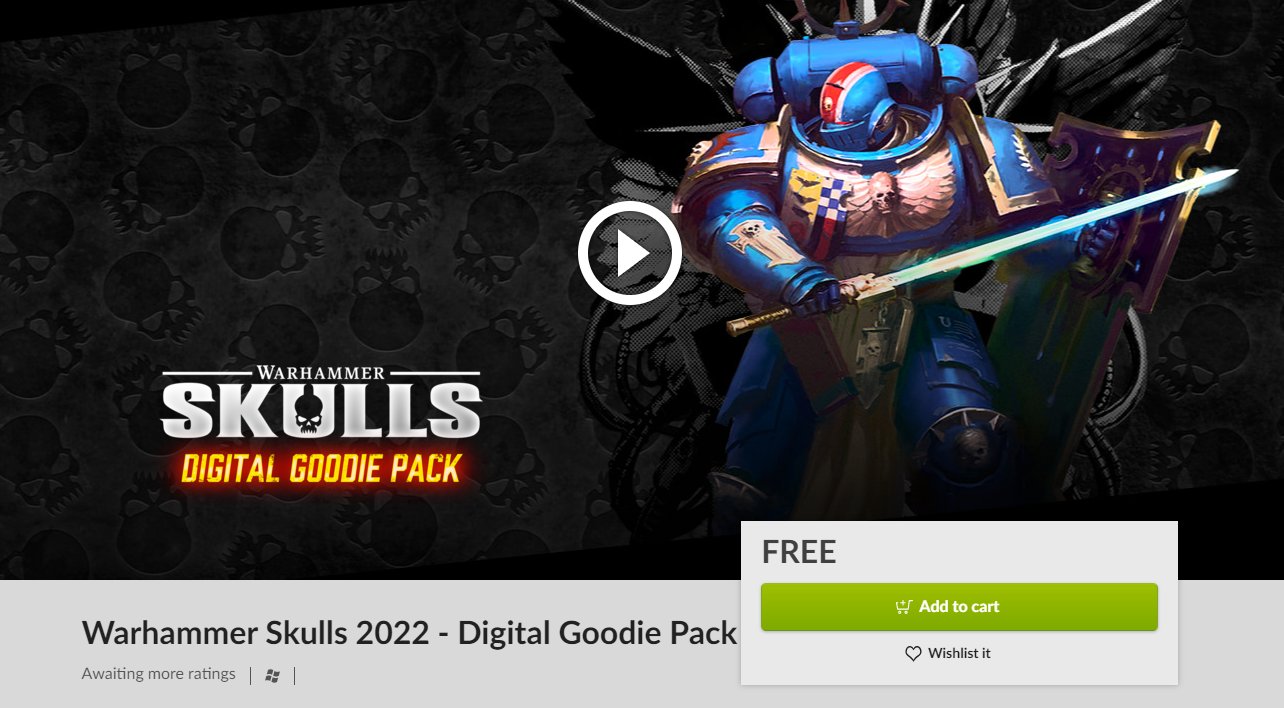 Wario64 on Twitter "Warhammer Skulls 2022 Digital Goodie Pack is
