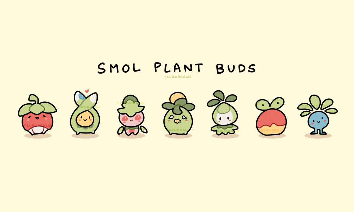tsurudraws's tweet photo. pokemon got the plant babies down pat https://t.co/JbeNYLkJ95