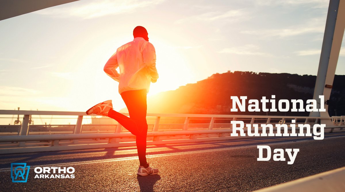 OrthoArkansas's tweet photo. It's #NationalRunningDay! It's a favorite pastime for many Arkansans, so we thought we'd share some great info from @AAOS1 on common questions #runners have and tips on how you can remain pain-free while running all over the Natural State! 

https://t.co/Zqy0lM3RMC

#orthoforall https://t.co/1oZHyODR20