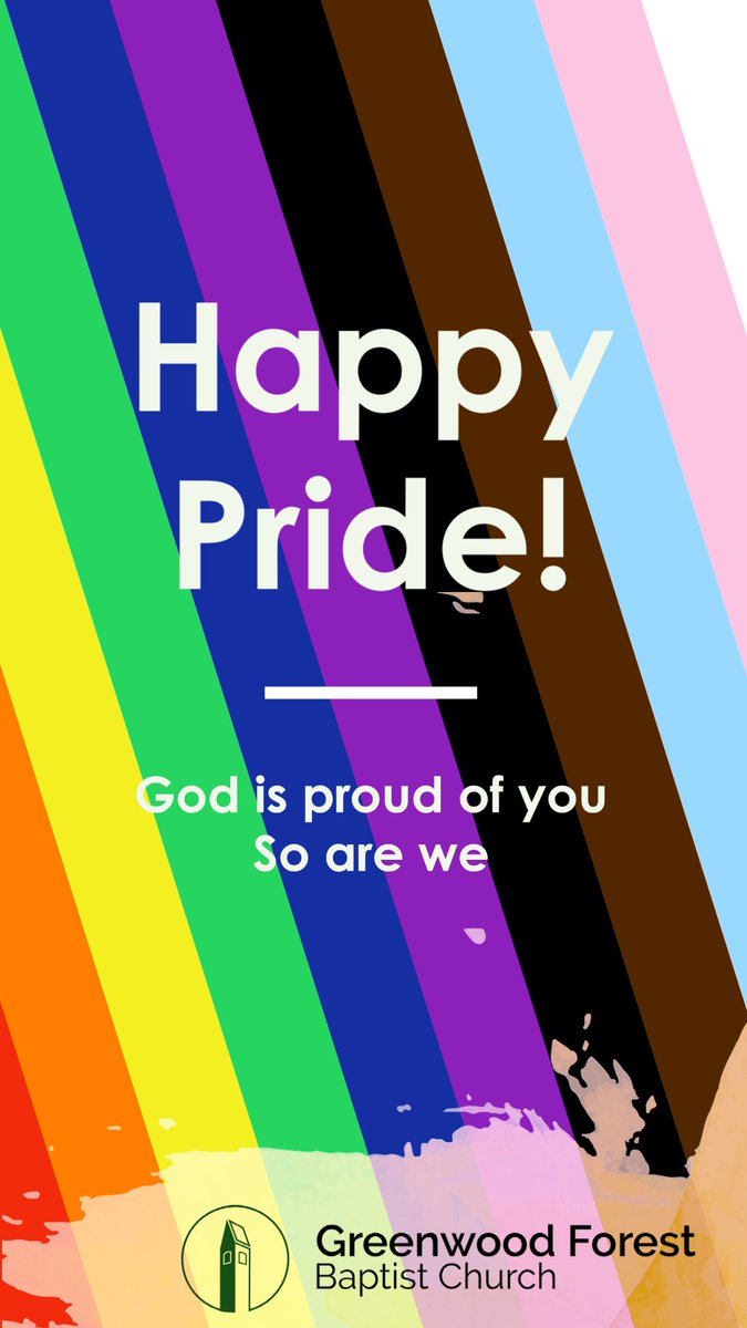 GFBCCary's tweet photo. #HappyPride from Greenwood Forest! We welcome, affirm, and include all of who you are. https://t.co/bABAp8X9qj