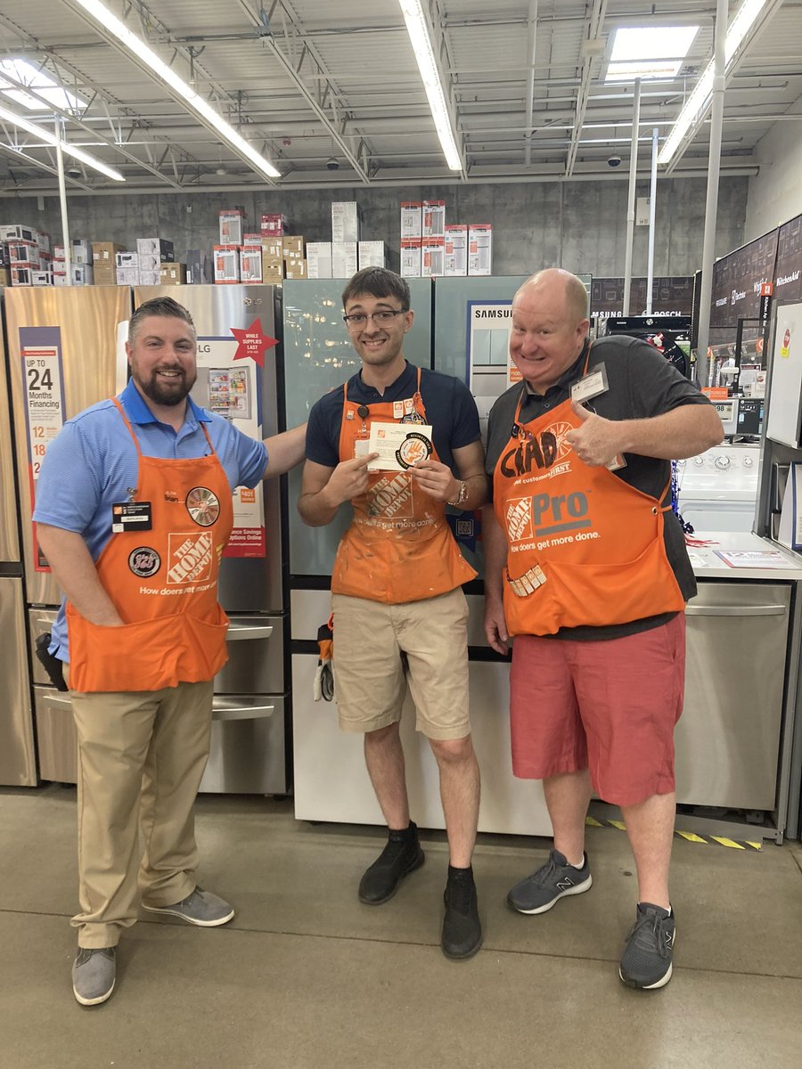 Greenfield HomeDepot (@thd_grnfld2619) on Twitter photo Congratulations Raven on receiving the Regional Vice President Award for you Outstanding & Excellent customer service and for helping out through out the store! <a href="/Bdstamm/">Brian Stamm</a> <a href="/whipplenh/">Donna Whipple</a> <a href="/stevenlongmoor1/">Steven Longmoore</a> <a href="/KBiII3/">Bill King</a> <a href="/72mikeysteeley/">Michael Steele</a> @ChadwickHuntley Congratulations Raven on receiving the Regional Vice President Award for you Outstanding & Excellent customer service and for helping out through out the store! <a href="/Bdstamm/">Brian Stamm</a> <a href="/whipplenh/">Donna Whipple</a> <a href="/stevenlongmoor1/">Steven Longmoore</a> <a href="/KBiII3/">Bill King</a> <a href="/72mikeysteeley/">Michael Steele</a> @ChadwickHuntley