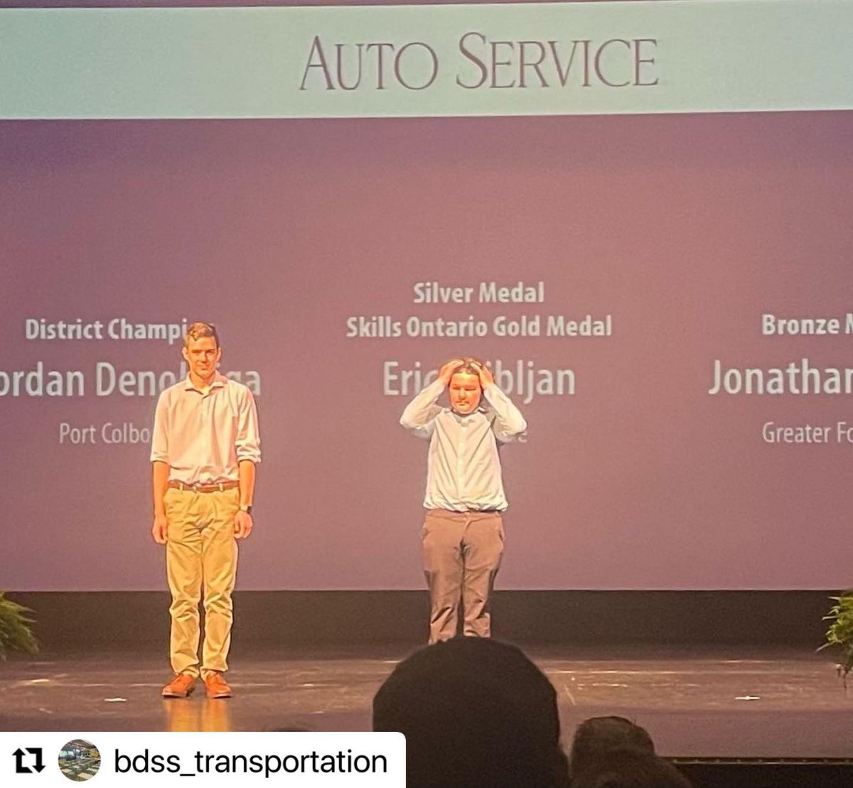 BDSSBucs's tweet photo. Awards ceremony last night for @dsbn Skills/Excellence in Education Awards. Congratulations again to Eric Hribljan, Mike Juras and Houston Davis for all your accomplishments in the Skills Competitions this year. @DsbnTechnology @skillsontario #dsbnskills https://t.co/Hedfi4R3He