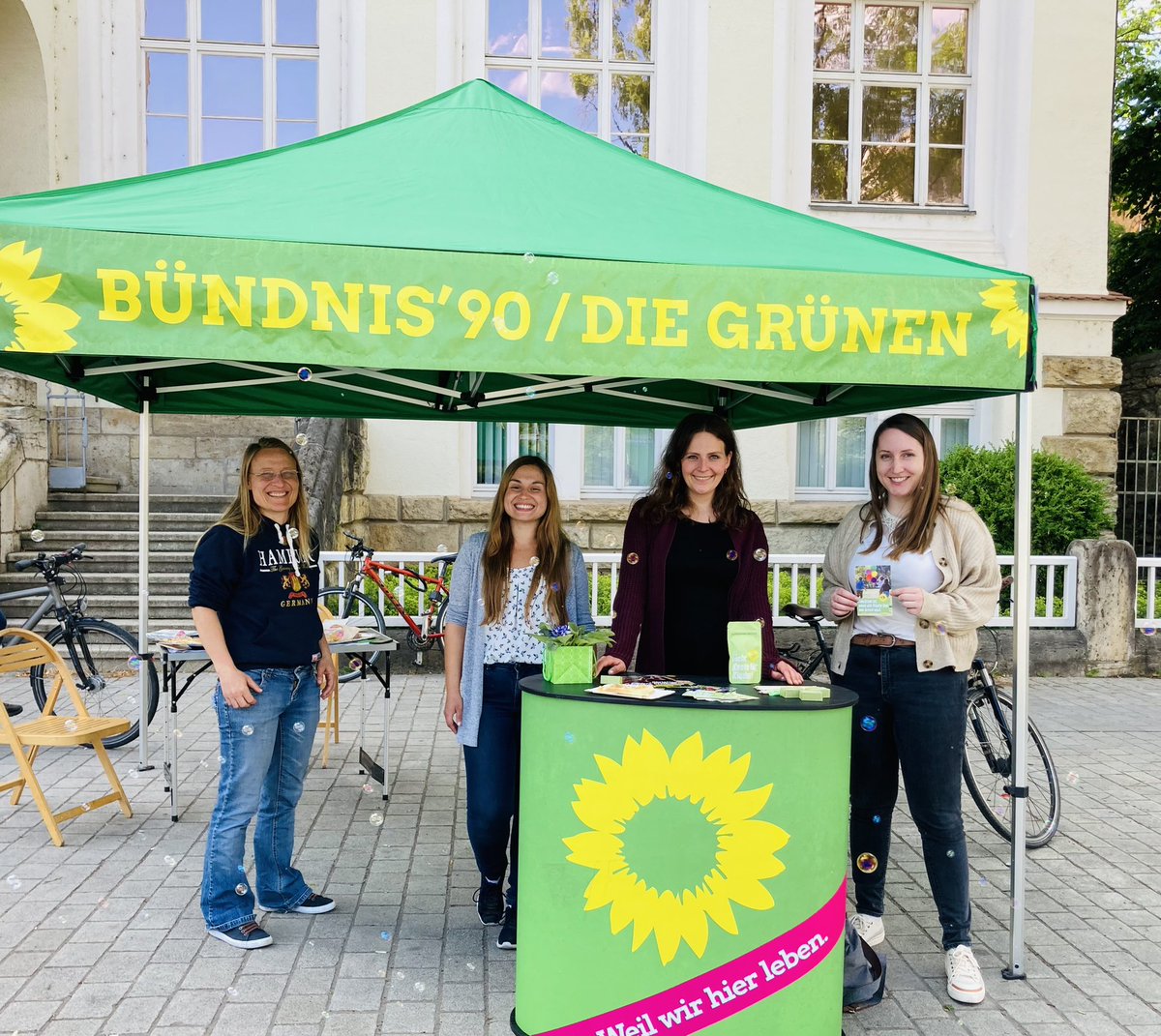 Super Wahlkampfteam für die OTB-Wahl in #Jena-Süd heute am Phyletischen Museum! #12JuniistWahl