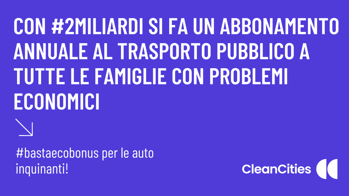 sdrclm's tweet photo. Con #2miliardi di euro si possono fare molte cose per la mobilità.

Invece il nostro governo vuole che con #2miliardi ci compriamo altre automobiline per passarci dentro il tempo. Che divertente. https://t.co/gFy2f4FC7B