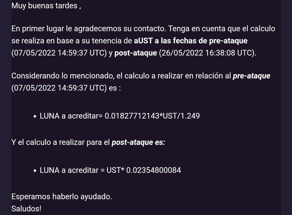 JFsilvester's tweet photo. @pablogonza1989 @Kariitkb @buenbit Respuesta de Buenbit. Alguien sabe si este cálculo corresponde  a lo expuesto por el equipo de terra? Sigue sin cerrarme los números. Tal vez este equivocado https://t.co/NA5GT2686p