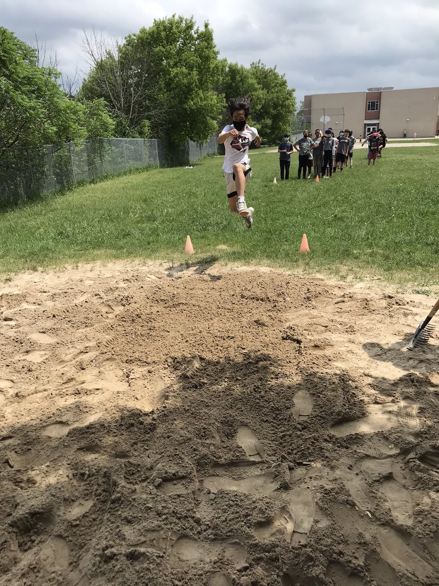 h_pecore's tweet photo. The Grade 7s are leaping into June with some Track and Field practice. @stjosephguelph https://t.co/v6ThrmXM4t