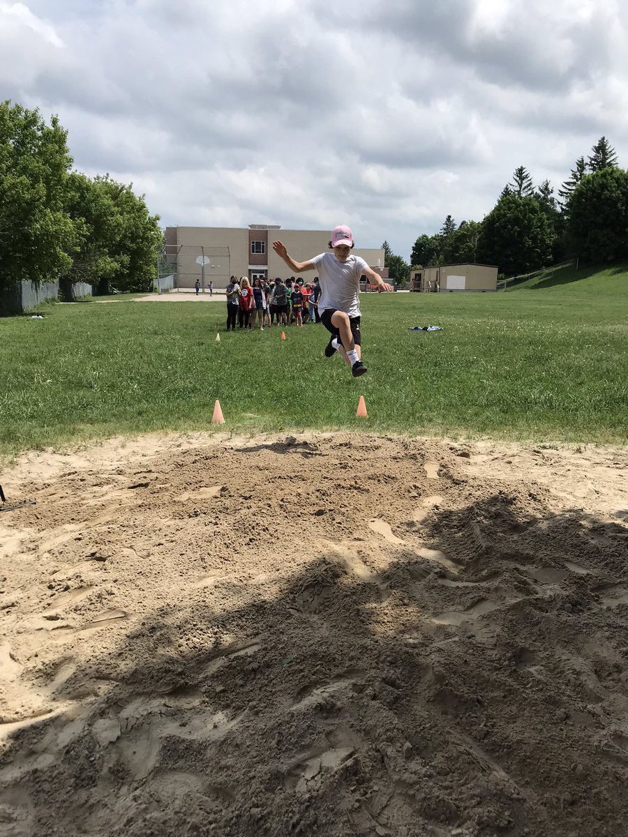 h_pecore's tweet photo. The Grade 7s are leaping into June with some Track and Field practice. @stjosephguelph https://t.co/v6ThrmXM4t