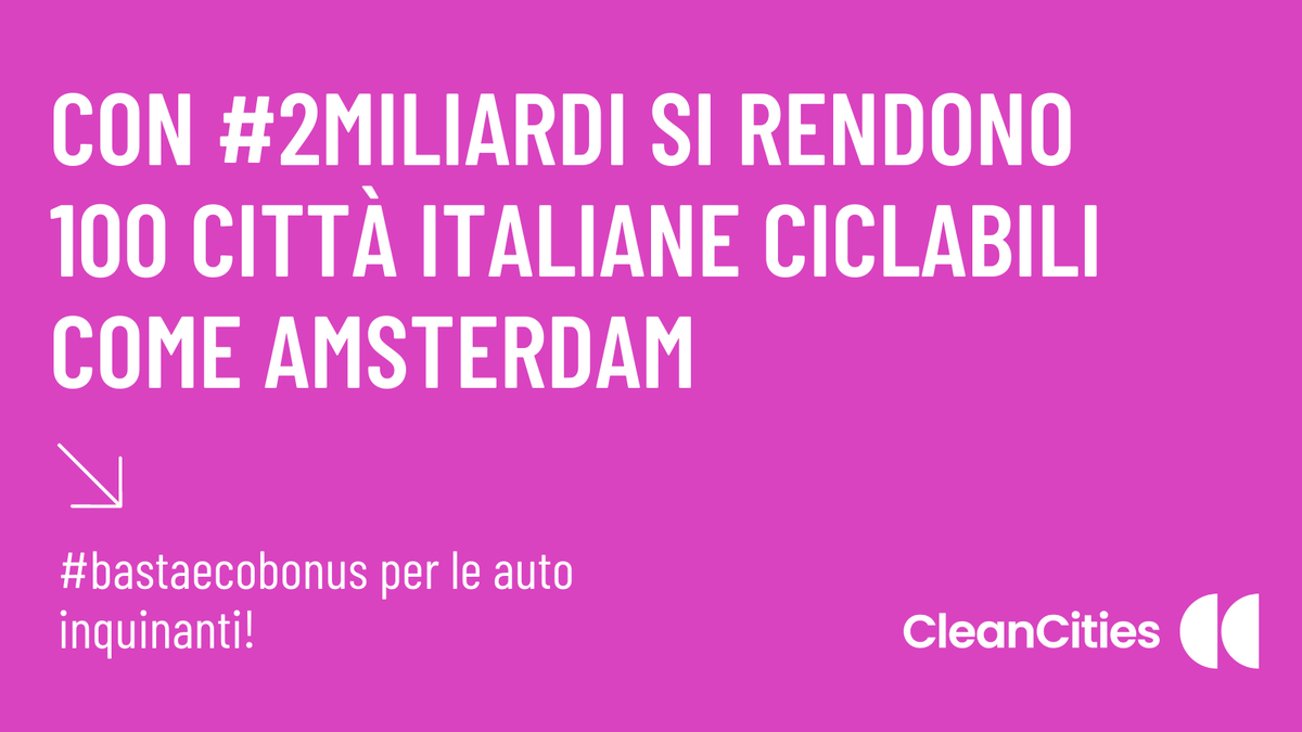 sdrclm's tweet photo. Con #2miliardi di euro si possono fare molte cose per la mobilità.

Invece il nostro governo vuole che con #2miliardi ci compriamo altre automobiline per passarci dentro il tempo. Che divertente. https://t.co/NoOMjoy0Gt