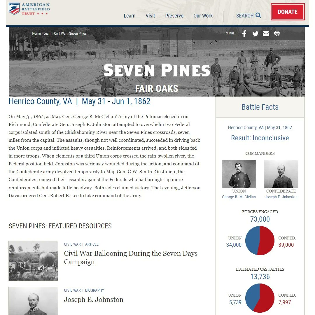 HTDSpod's tweet photo. Today's #HTDSRecommends is another website, specifically the American Battlefield Trust (https://t.co/Q2uFZAa1Kn). 
This website has information about battlegrounds from the Revolution, the War of 1812, and the Civil War, including documents to shine the light on these events. https://t.co/dITKbsuTrX