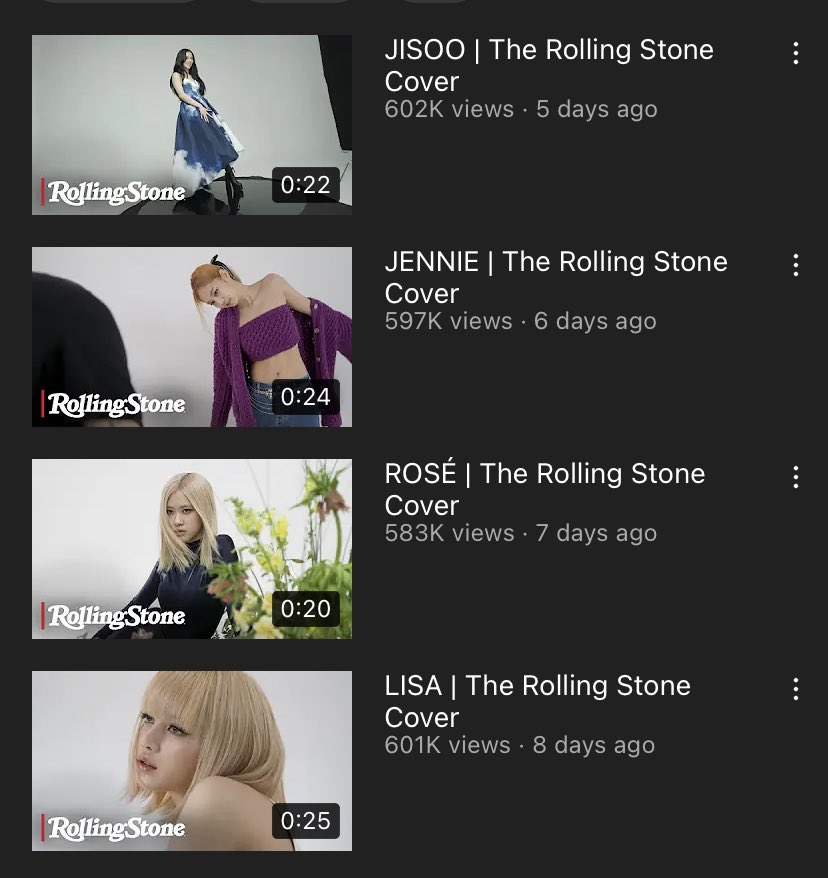 JichuDiorMuse's tweet photo. “JISOO | The Rolling Stone Cover” has surpassed 602K views and 89K likes on @youtube, becoming #1 BP member with the most viewed and liked RS youtube video!

🔗: https://t.co/FDVNugRBSJ https://t.co/fn1U0Rrw0v