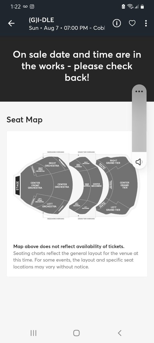 Goofy_bri's tweet photo. Does anyone else's ticketmaster show this for the @G_I_DLE atl date? https://t.co/VqbX82w4Va