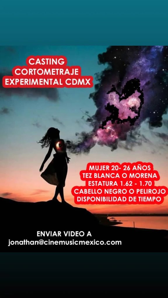 AndreRaitelli's tweet photo. #Casting: se busca actriz para cortometraje experimental en #CDMX. Para mayor información contactar a @cinemusicmexico. 
#cinemexicano https://t.co/K6uuldogkZ