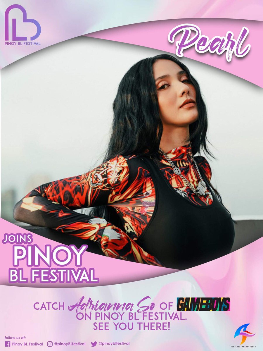 We know you have been dying to meet her, the one &amp; only Queen Pearl. 

Join Adrianna So from the explosive Gameboys the series as she joins the first #PinoyBLFestival  #PinoyBLAwards this June. 

Happy Pride Month! <a href="/adriannaso_/">Adrianna So</a> 

Get your tickets now! tinyurl.com/PinoyBLFestTic…