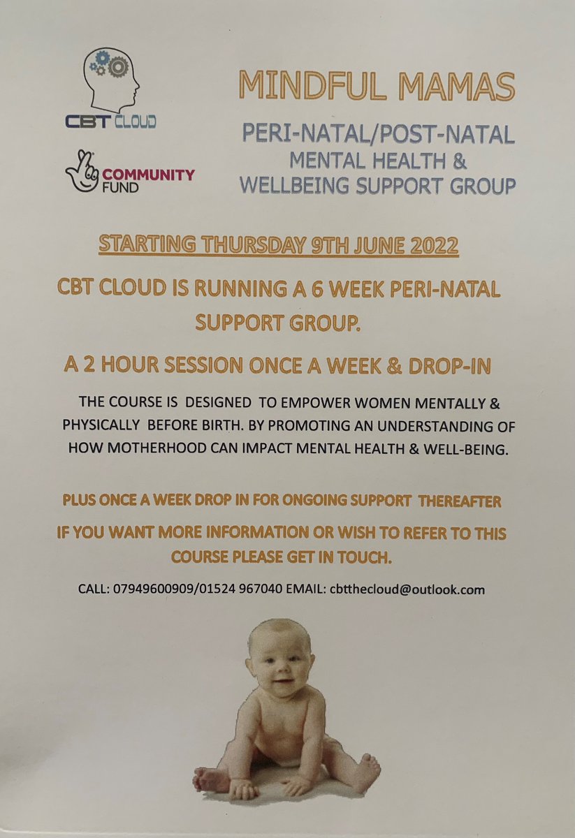 CIC_cbtcloud's tweet image. If you would like some more information on this FREE course please get in touch.
#MentalHealthMatters #pregnant #postnatalmentalhealth