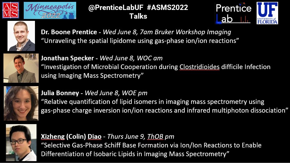 Prentice Lab UF (@prenticelabuf) on Twitter photo Check out the Prentice Lab talks next week at #ASMS2022!! Dr. Prentice will be one of the speakers at the <a href="/BrukerMassSpec/">BrukerMassSpec</a> Workshop on Imaging Wednesday at 7am. See you in Minneapolis! <a href="/asmsnews/">Am Soc for Mass Spec</a> #TeamMassSpec #ImagingMS bruker.com/en/landingpage… Check out the Prentice Lab talks next week at #ASMS2022!! Dr. Prentice will be one of the speakers at the <a href="/BrukerMassSpec/">BrukerMassSpec</a> Workshop on Imaging Wednesday at 7am. See you in Minneapolis! <a href="/asmsnews/">Am Soc for Mass Spec</a> #TeamMassSpec #ImagingMS bruker.com/en/landingpage…