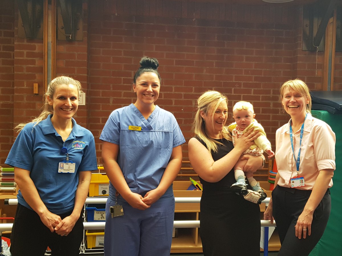 YSTeachingNHS's tweet photo. June 3 is World Clubfoot Day. Across York and Scarborough our team looks after over 25 children with the condition. Meet 6 month old Violet, the happiest little girl, who is receiving care at York Hospital from our lovely paediatric orthopaedic team. https://t.co/5ifGgO9eLi