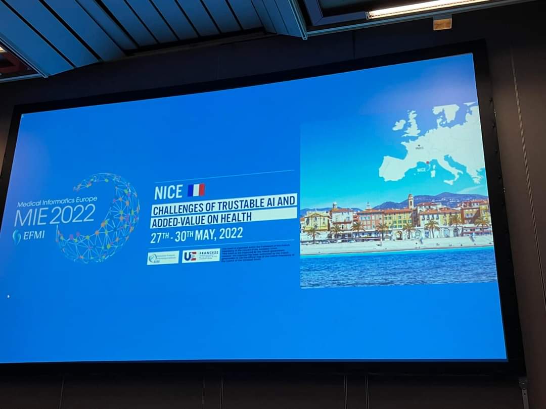 iMedPhysAUTH's tweet photo. On May 28th, @LiveIT_proj Coordinator, Prof. @bamidis traveled to Nice, for the 32nd #MIE2022 representing the #AUTH #imedphys work in #liveitproj on Supporting #digital #inclusion and web #accessibility for People with #Cognitive #Disabilities #PwCD. https://t.co/N4gs0Kv9tu