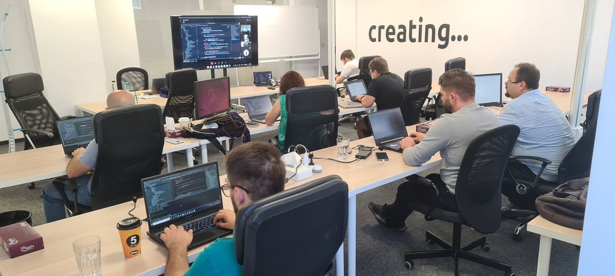 Training a great group of developers in Romania to become <a href="/shopware/">Shopware</a> developers. Thank you <a href="/ArniaSoftware/">Arnia Software</a> for your hospitality !! #shopware #developer #training