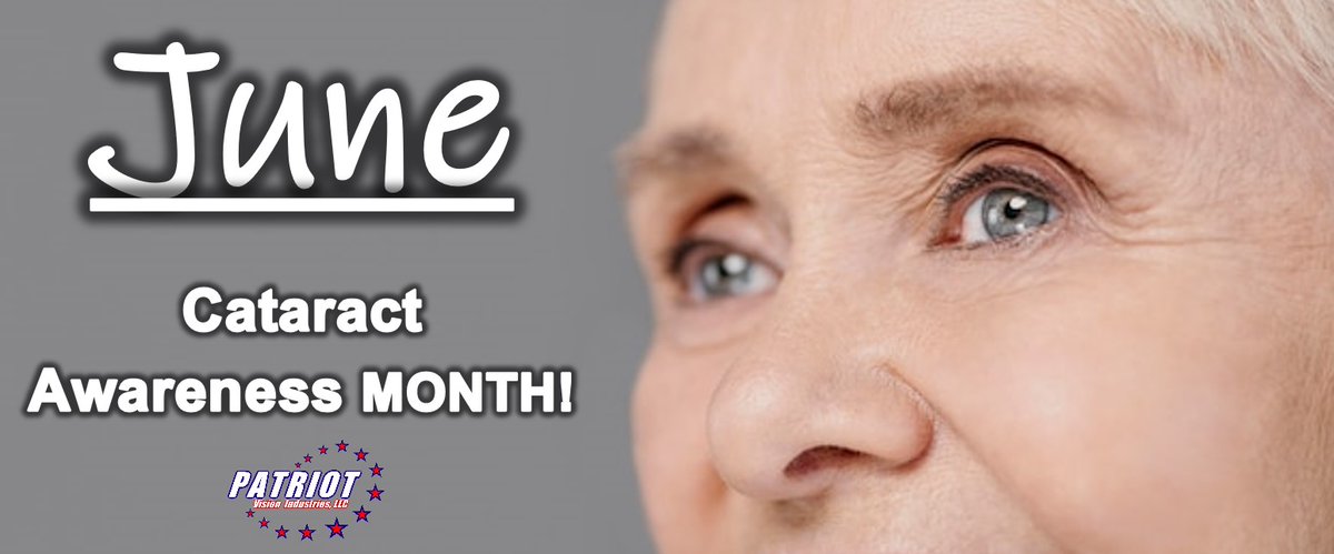 patriot_vision's tweet photo. June is #CataractAwarenessMonth! A #Cataract is a clouding of the eye’s lens which blocks or changes the passage of light into the #eye. If you notice changes in your #vision, make it a priority to schedule an appointment with your #eyecareprovider! https://t.co/1glWMd1gsd
#RP https://t.co/H22viYkvPD