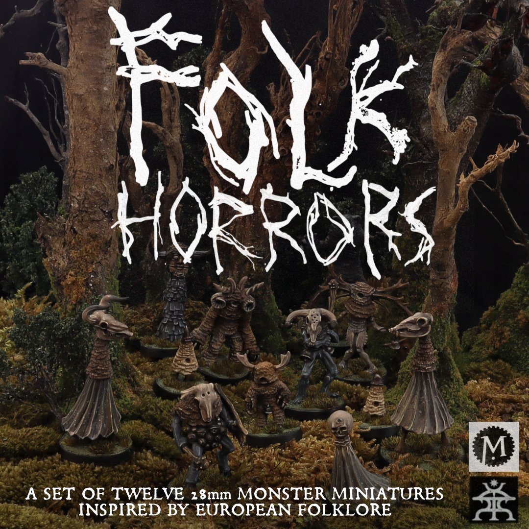 ontabletop's tweet photo. See what you make of these awesome new Folk Horrors that are now on Kickstarter right now from #MeridianMiniatures - what game would you use these for? https://t.co/7CTbNbRzm9 https://t.co/D6I0h2a4tY