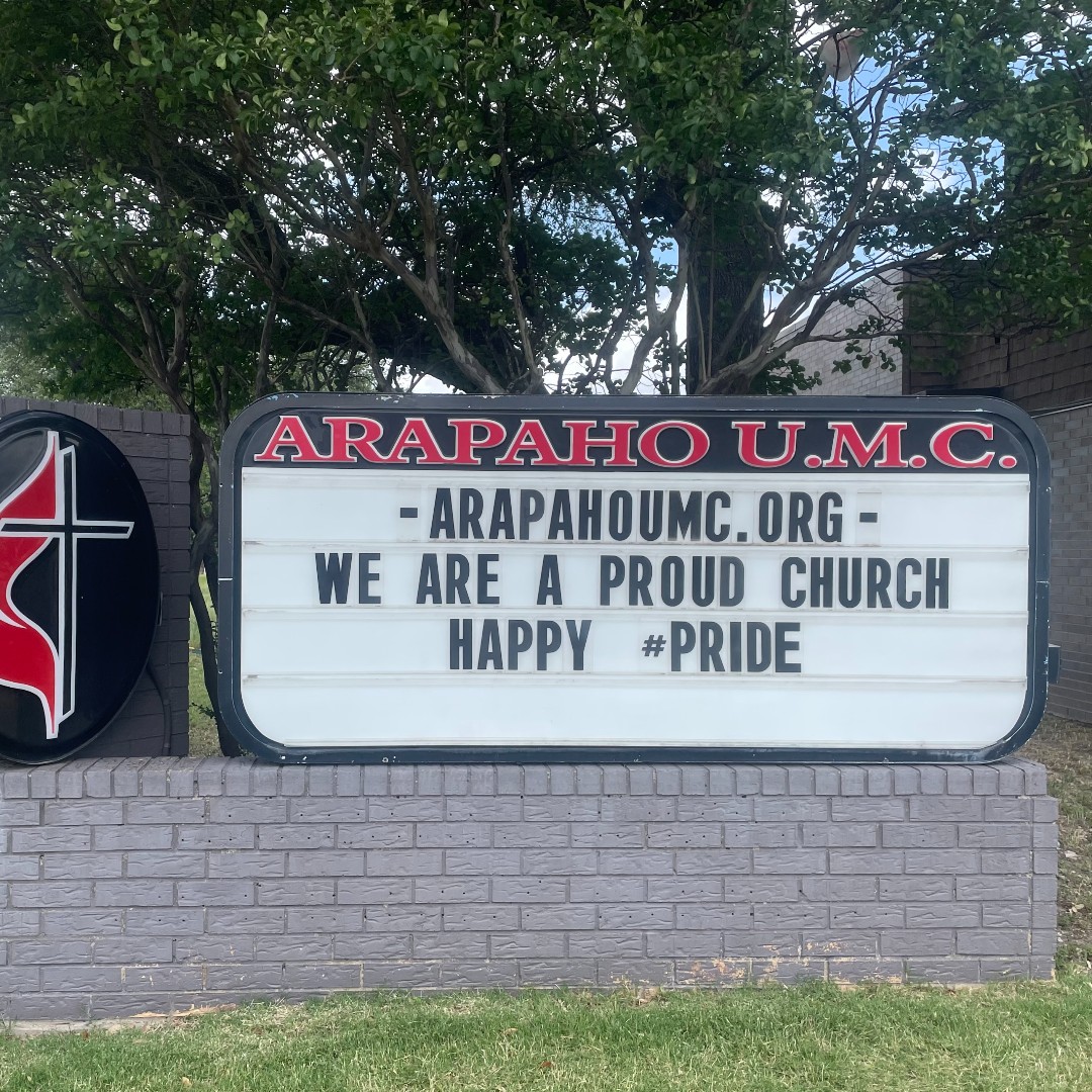 Arapaho UMC is a proud church! 
#pridemonth #pride #lgbtq #loveislove