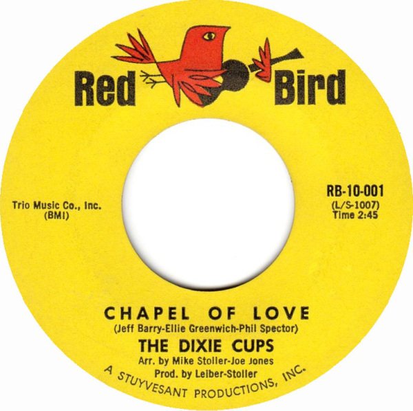 espofootball's tweet photo. #OTD Jun13,1964 The #DixieCups are still at #1 on the @billboard Hot100 Singles Chart with "Chapel of Love" for the 2nd week of a 3wk run at #1 https://t.co/XKAFC0Z0OC