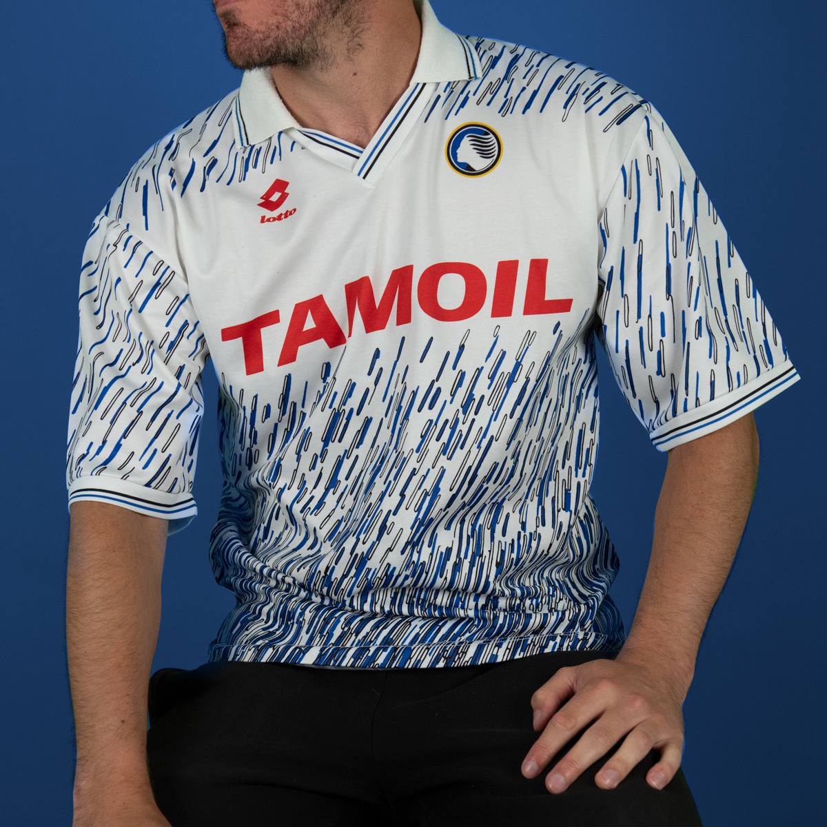 This 1991-93 Atalanta B.C. home shirt by Lotto is a stunning