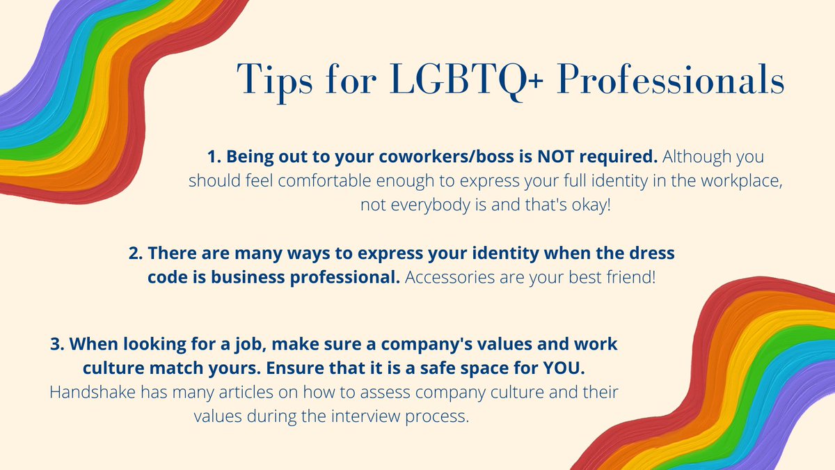 UTCareerCenter's tweet photo. #pridemonth2022 

This month as we celebrate our LGBTQ+ students, coworkers, friends, and family we want to remind you that there is nothing unprofessional about being your authentic self. You deserve a professional work environment that appreciates you for all that you are! https://t.co/PD1NGh3RfM