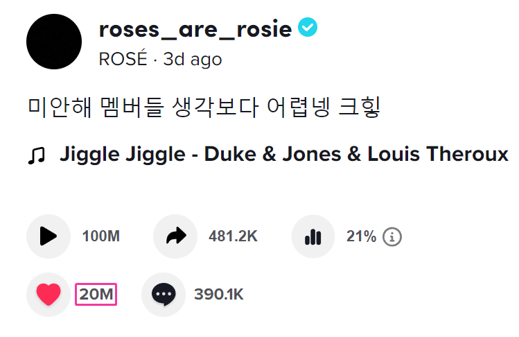 BPGlobalNews's tweet photo. #ROSÉ's recent video with #JENNIE and #LISA becomes the FIRST and only video by a K-pop act to surpass over 20M+ likes in TikTok history.

@BLACKPINK https://t.co/qwUXrdWKpc