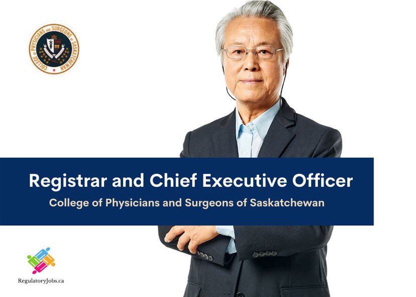regjobs's tweet image. The governing Council of the College of Physicians and Surgeons of Saskatchewan has commenced its search for a new Registrar and Chief Executive Officer.
