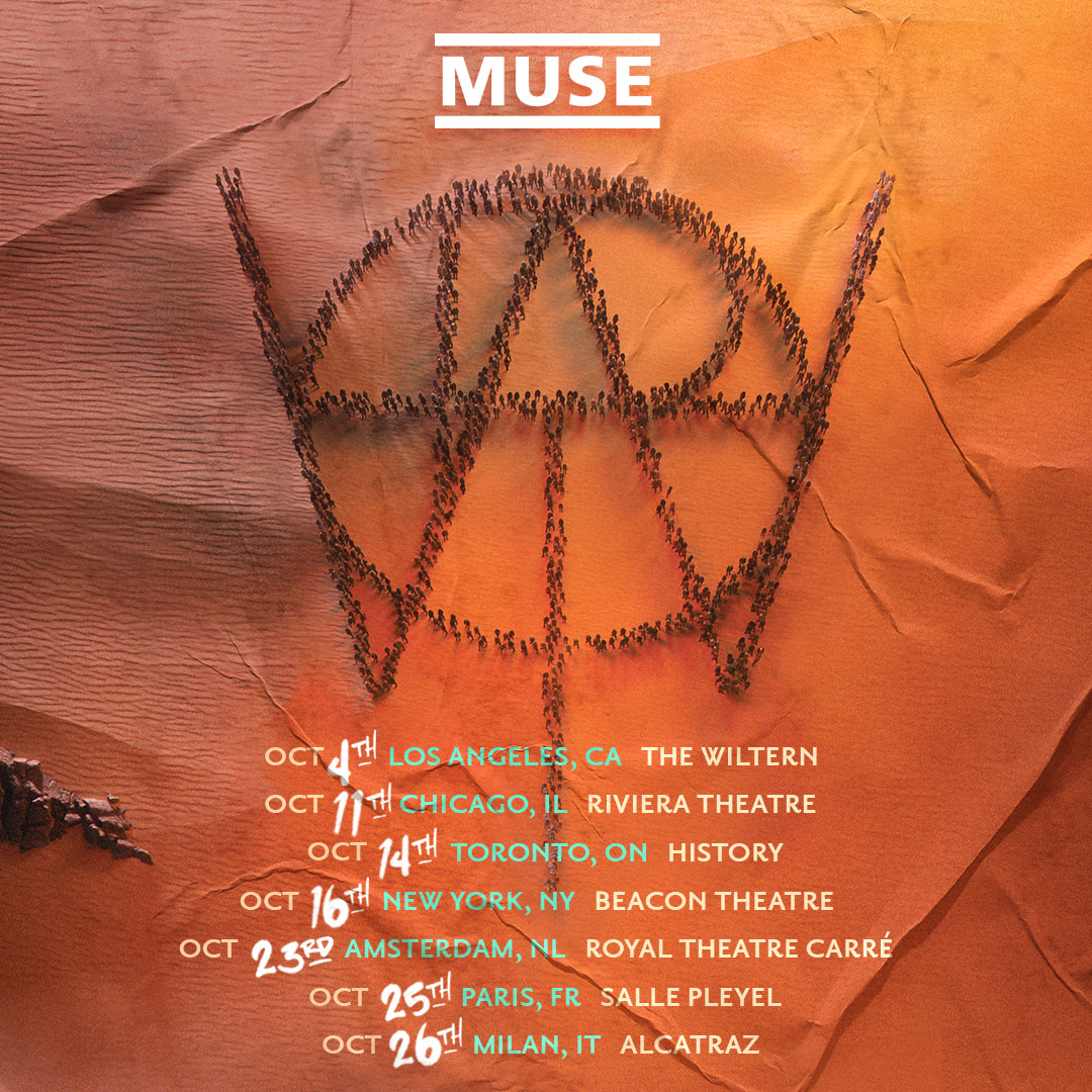 muse on Twitter: "Muse will play a series of intimate shows across ...