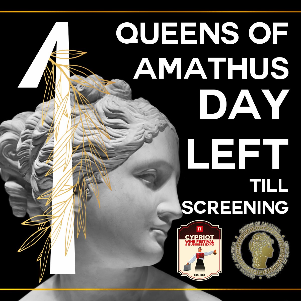 QAmathus's tweet photo. ONE DAY TO GO! 🥳

We’re on the final countdown to our #QueensofAmathus screening showing at Alexandra Palace @CWFExpo. Showing on both days - don’t miss out!! 🇨🇾🍷 https://t.co/eCKAumMGnw