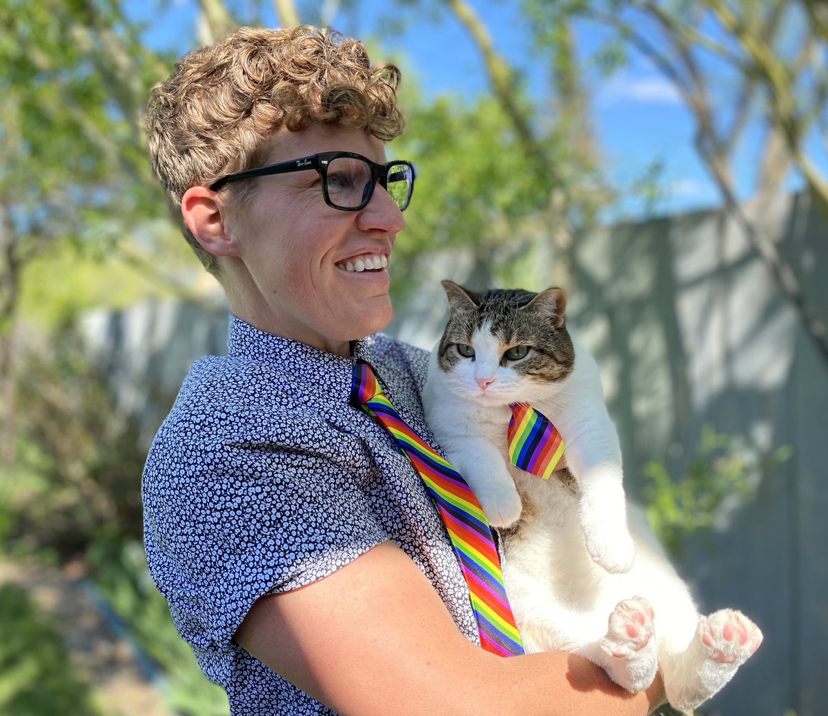JanisIrwin's tweet photo. Oregano and I would like to formally wish you a happy #PrideMonth 🏳️‍🌈🏳️‍⚧️ https://t.co/uOCwwe89FK
