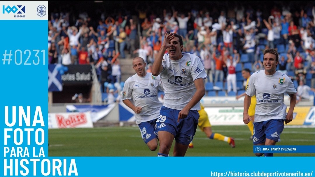 CDTFundacion's tweet photo. 🔵La vida del @CDTOficial 🏴󠁧󠁢󠁳󠁣󠁴󠁿 en el #Derbicanario 🇮🇨 incluye momentos mágicos como el de la 06/07 🏆. En #Unafotoparalahistoria 📸, Óscar Pérez y Ayoze García persiguen a @iriogp24, clave en un clásico en el #HRL, en el que marcó dos goles firmando la victoria blanquiazul (3-1) 💪 https://t.co/17K2ZIDqwa