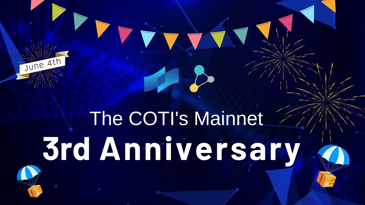 Happy Anniversary $coti 🥳 #COTIMainnet3rdBday