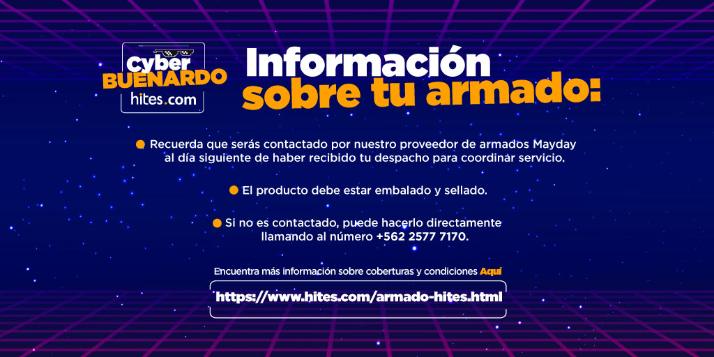 ¿Ya recibiste tu producto, pero falta el armado contratado? Conoce los detalles aquí: 
hites.com/armado-hites.h…