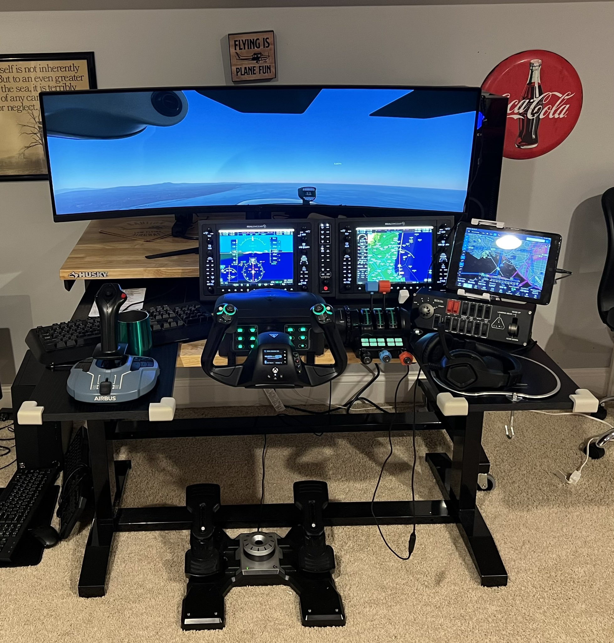 Rudder Pedals - Cessna 172 Flight Simulator Panel