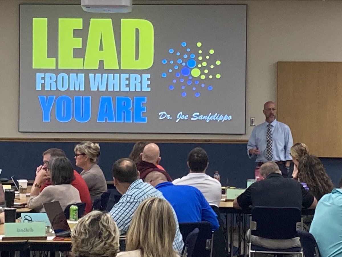 Fired up to hear from ⁦<a href="/Joe_Sanfelippo/">Joe Sanfelippo</a>⁩ today here at ⁦<a href="/ESU_10/">ESU10</a>⁩ on day 1 of the ESU10 Strategic Leadership Workshop!