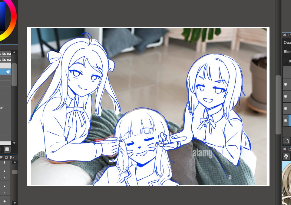 「More N girls cameo, Jennifer and Rakshata #虹ヶ咲 」ska.harumi💙(* '꒳' *)⁶の漫画