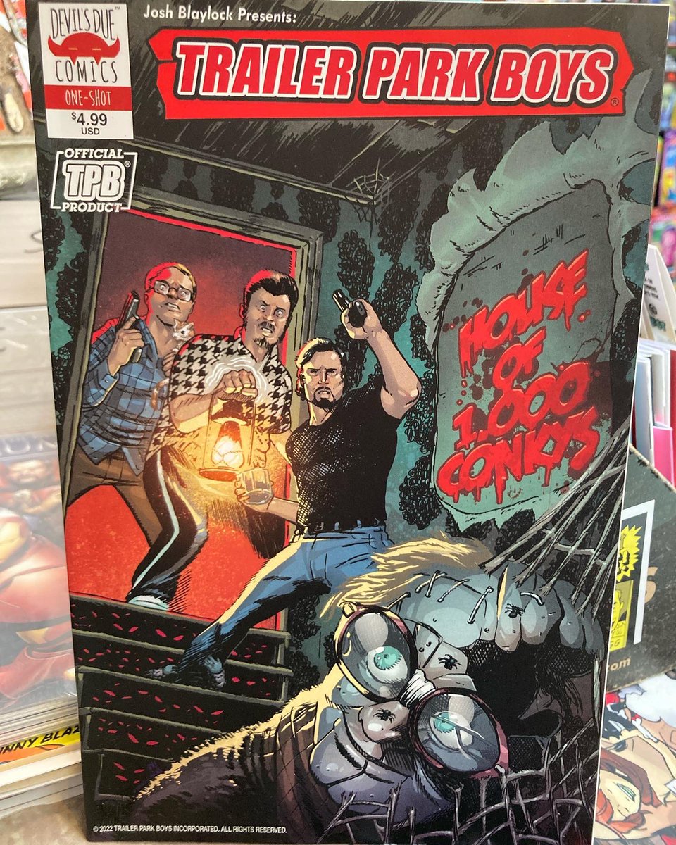 strangeadventrz's tweet photo. Put down that rum & coke and grab the latest #trailerparkboys one-shot from #devilsduecomics (with three covers to choose from)! #ncbd #newcomicbookday #readmorecomics https://t.co/tgYxYbbUbU