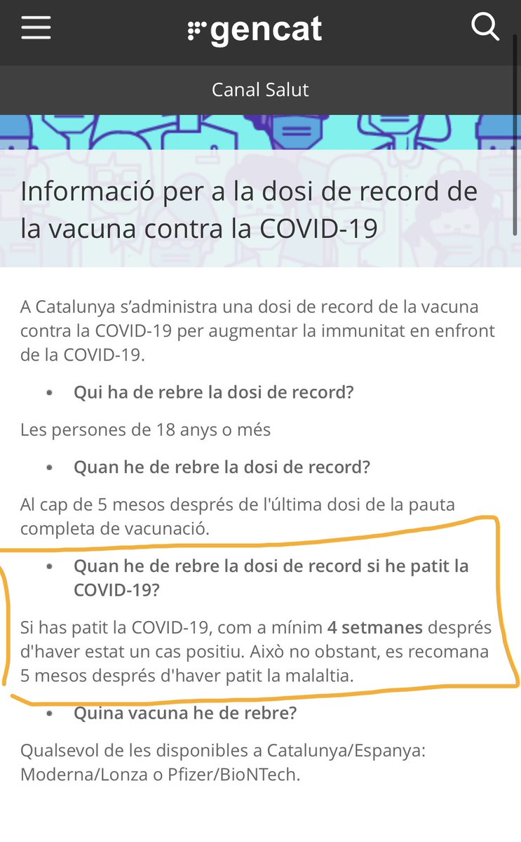 AndreaJLL's tweet photo. @ceemeese Per si et serveix, recomanen 5 mesos pero en 1 mes te la pots posar i actualitzar el certificat Covid si el necessites! https://t.co/mivrB6ffhP