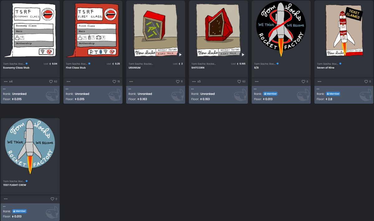 SethA1982's tweet photo. @tsrocketfactory So damn happy with this collection. Don't forget to check your revealed rocks today. #tomsachs #tsrf #rocketfactory #missiontomars @dannycoleee #UraniumInsaniumCrew https://t.co/37XRGezSnT