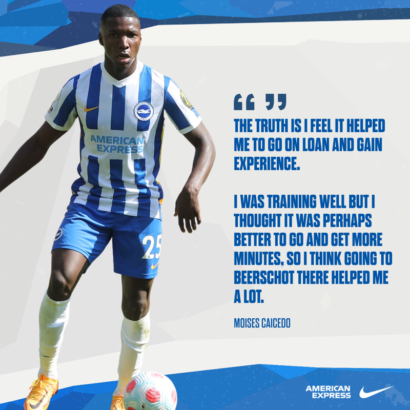 OfficialBHAFC's tweet photo. Moises is reaping the rewards after gaining vital experience on loan. 💪 #BHAFC