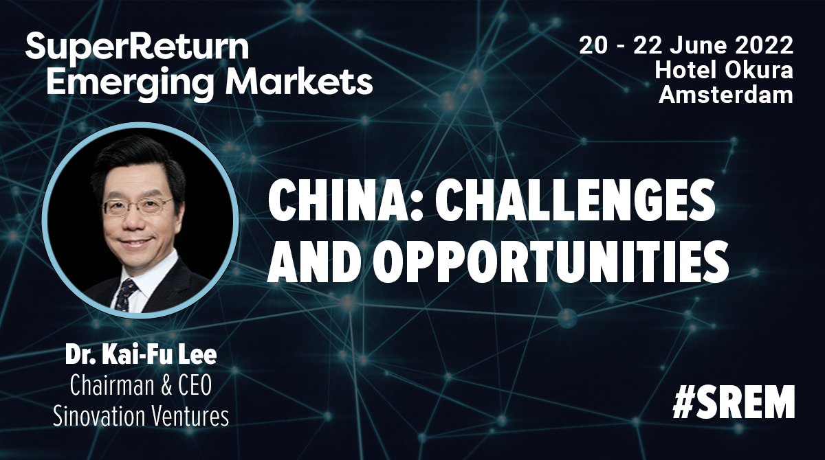 SuperReturn (@superreturn) on Twitter photo Join this session at SuperReturn Emerging Markets where <a href="/kaifulee/">Kai-Fu Lee</a>, Chairman and CEO at <a href="/sinovationvc/">Sinovation Ventures</a> will share his thoughts on the challenges and opportunities in China as part of a panel discussion!
Book now to join this session live on stage: spr.ly/6017zRDe9
#SREM Join this session at SuperReturn Emerging Markets where <a href="/kaifulee/">Kai-Fu Lee</a>, Chairman and CEO at <a href="/sinovationvc/">Sinovation Ventures</a> will share his thoughts on the challenges and opportunities in China as part of a panel discussion!
Book now to join this session live on stage: spr.ly/6017zRDe9
#SREM