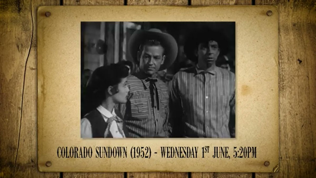 TalkingPicsTV's tweet photo. #JamesStephens tells us of a singing cowboy at 5:15pm - #RexAllen and his horse Koko - in readiness for the next film in SADDLE UP! which follows... https://t.co/1TFDS256D6